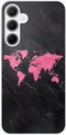 Carte du monde, Rose
