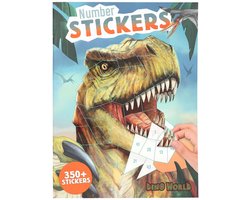 Depesche - Dino World Nummer Stickers stickerboek