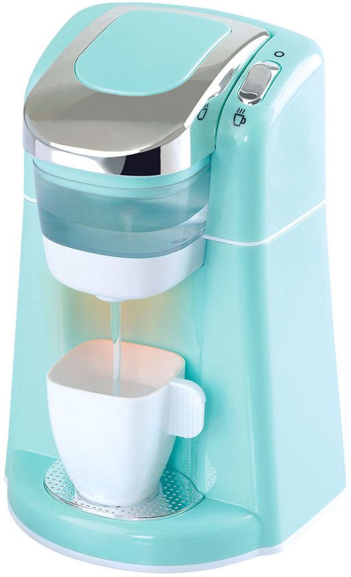 Play speelgoed koffiemachine blauw met cups - interactief keukenspeelgoed.