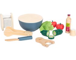 Small Foot - Houten Speelgoed Eten Salade Speelset, 11dlg.