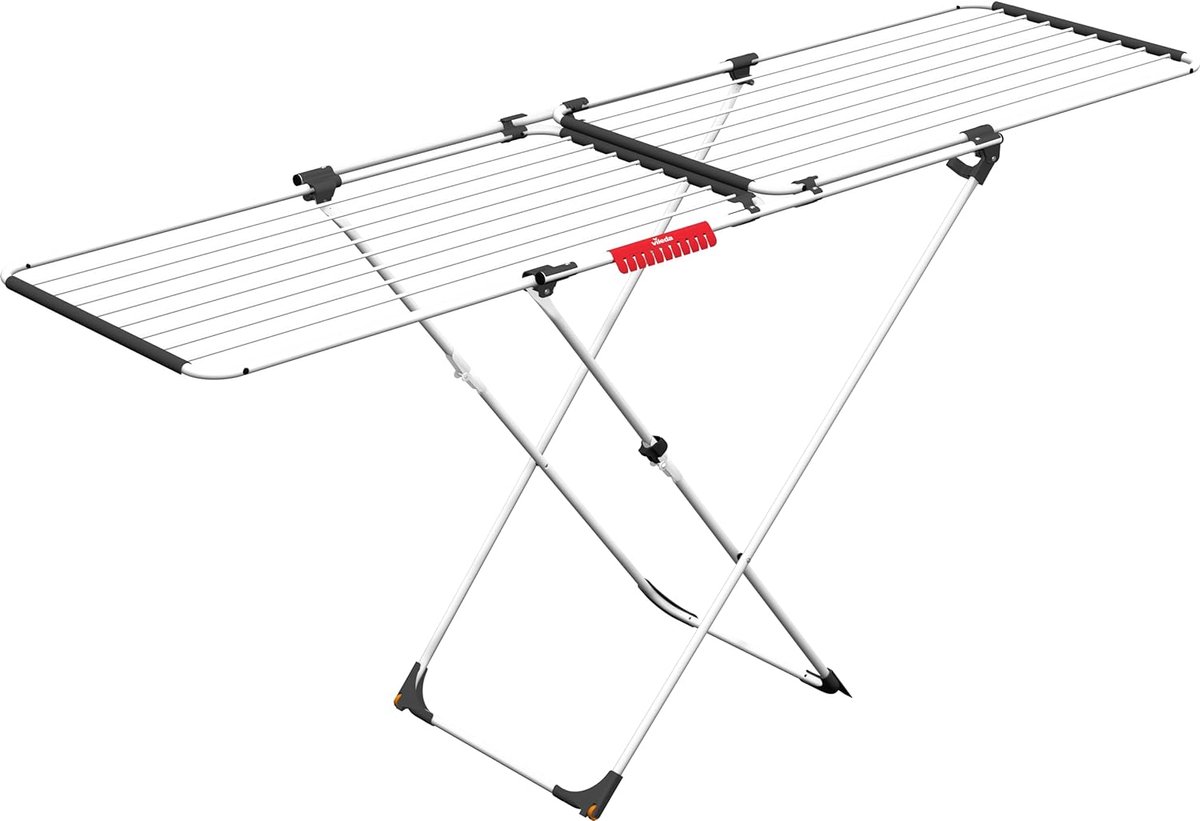 Doble wasrek uittrekbaar - 22 m drooglengte - Wit - 61 x 19,5 x 130,5 cm