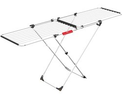 Doble wasrek uittrekbaar - 22 m drooglengte - Wit - 61 x 19,5 x 130,5 cm