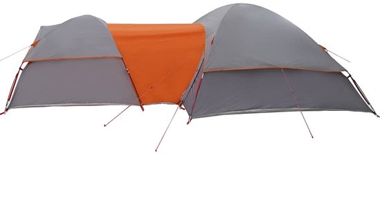 vidaXL - Tent - 5-persoons - waterdicht - grijs - en - oranje van Vidaxl — afbeelding 3