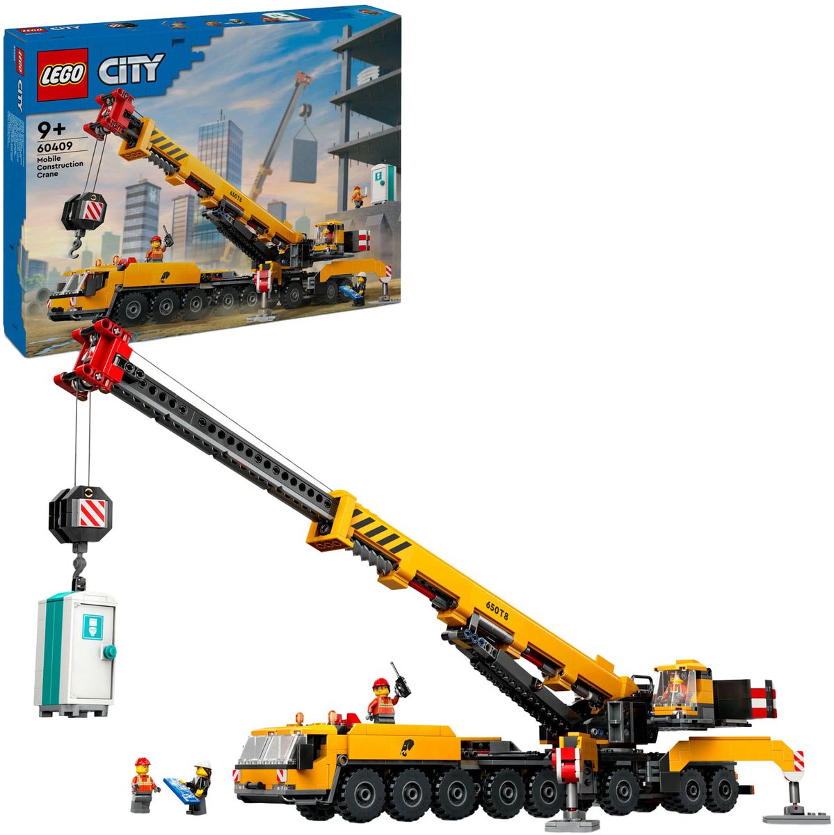 LEGO City Gele mobiele bouwkraan speelgoedset - 60409 — afbeelding 23