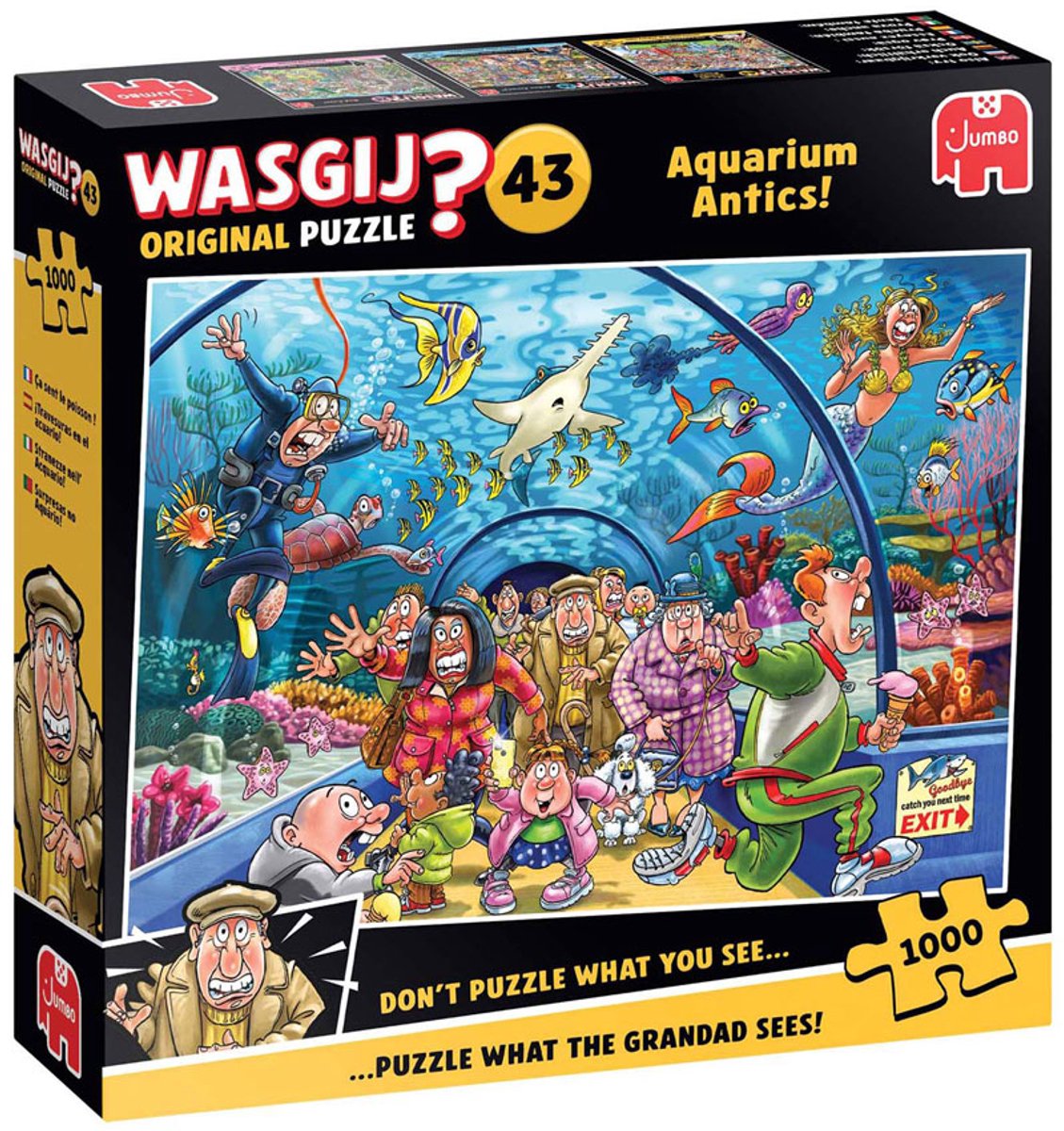 Bol.com Wasgij Original 43 - Aquarium Capriolen! - 1000 stukjes puzzel - Legpuzzel aanbieding