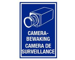Camerabewaking / Camera de surveillance sticker 200 x 300 mm