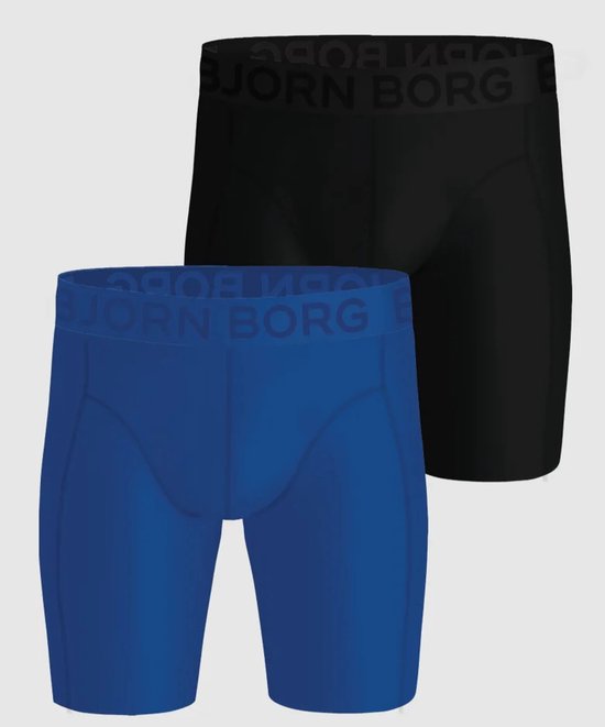 Lot de 2 caleçons homme Bjorn Borg - Performance - Jambe longue - - M - Zwart