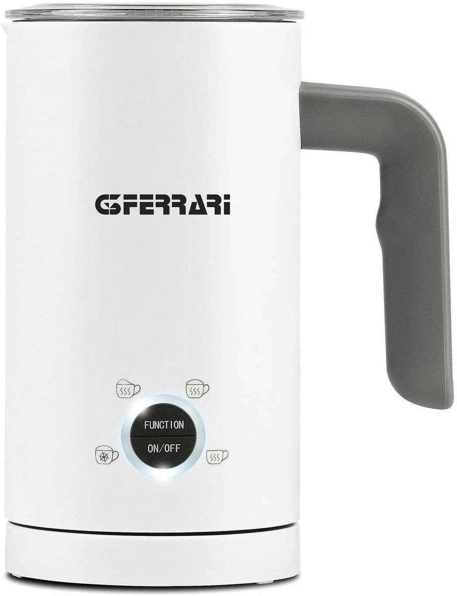 G3 Ferrari Montante – Elektrische Melkopschuimer 500W – 300 ml – Warm & Koud Opschuimen – 4 Functies – Automatische Uitschakeling – Wit