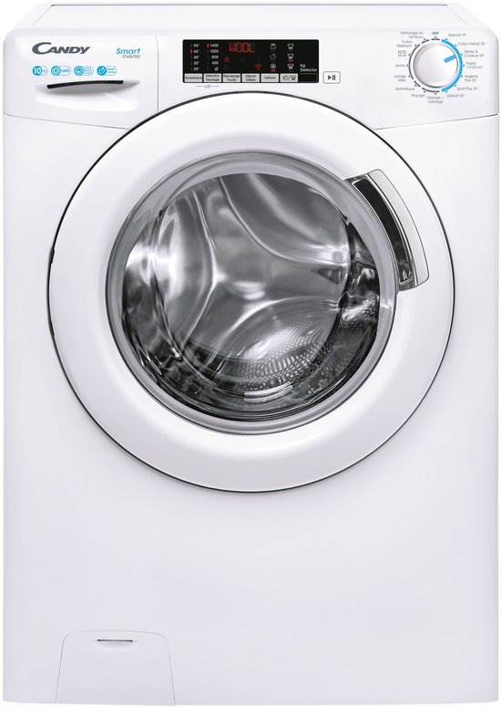 Lave-linge hublot CANDY CS1410TXME/ FR - 10 kg - Induction - Vapeur - 1400 tr/min - Classe A - Programme rapide - Wit