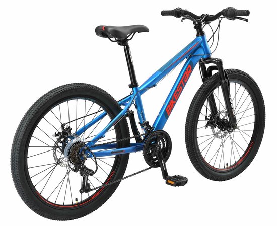 Bikestar MTB staal 21speed 24inch blauw van Bikestar — afbeelding 2