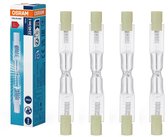 4 stuks | Osram Haloline Eco R7s 120W | Lengte 7.8cm | 64695 | Halogeen staaflamp Halogeen lamp | R7s | Dimbaar | Warm Wit | 120 watt | 2.000 Branduren