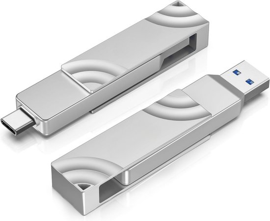 MOVE SPEED Externe SSD 1 TB, externe harde schijf met tot 560 MB/s leessnelheid, SSD extern met dual-poorten & push-pull design, type-C USB 3.2 draagbare SSD voor iPhone 17/16/15/Android/Mac