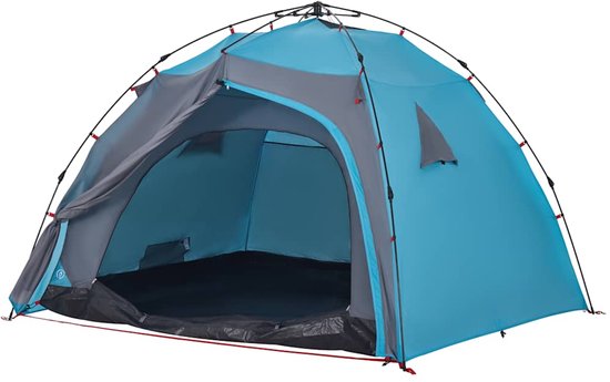 vidaXL - Koepeltent - 4-persoons - snelontgrendeling - blauw van Vidaxl — afbeelding 2