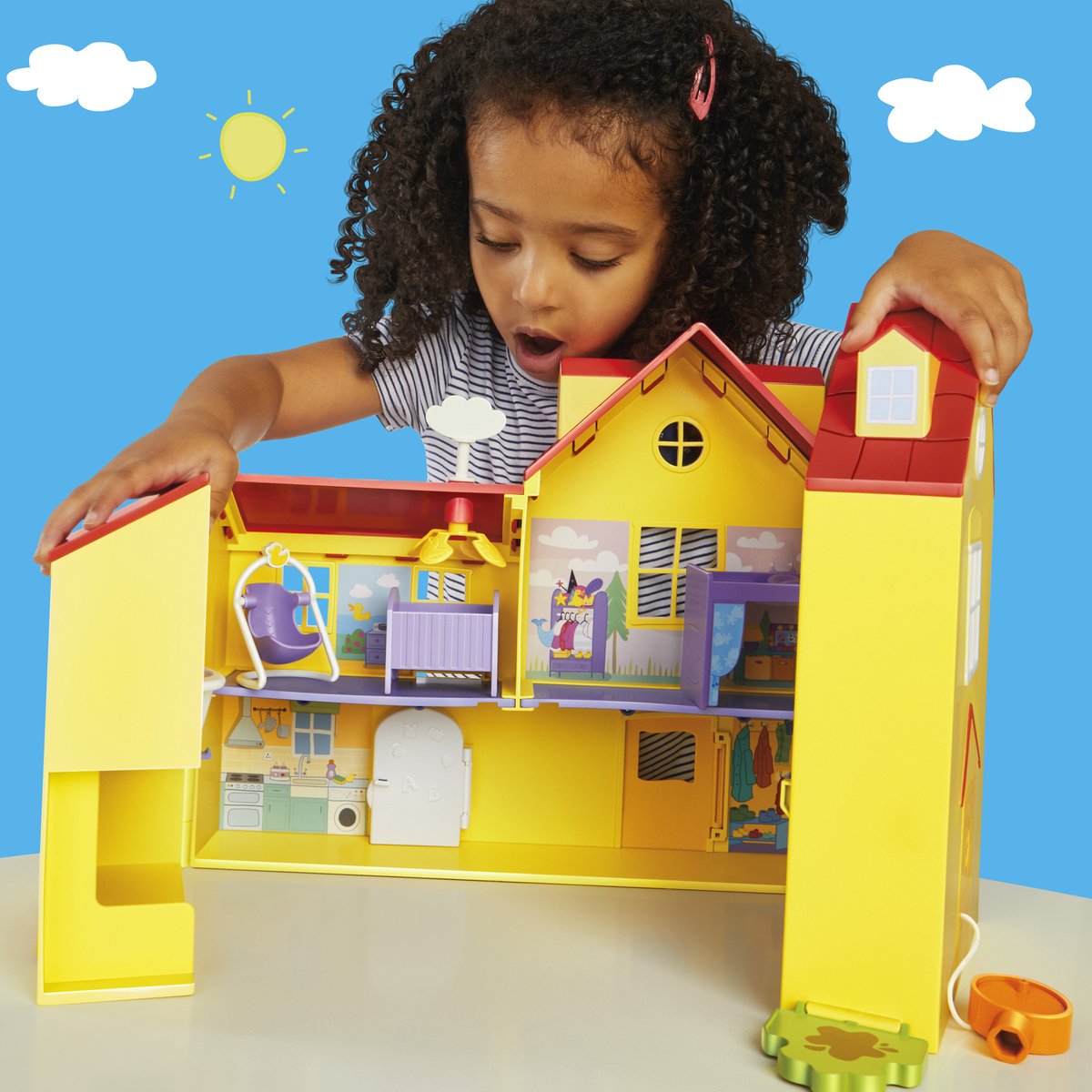 Peppa Pig Familie Huis - Groot uitklapbaar speelgoed huis - Duurzaam — afbeelding 6