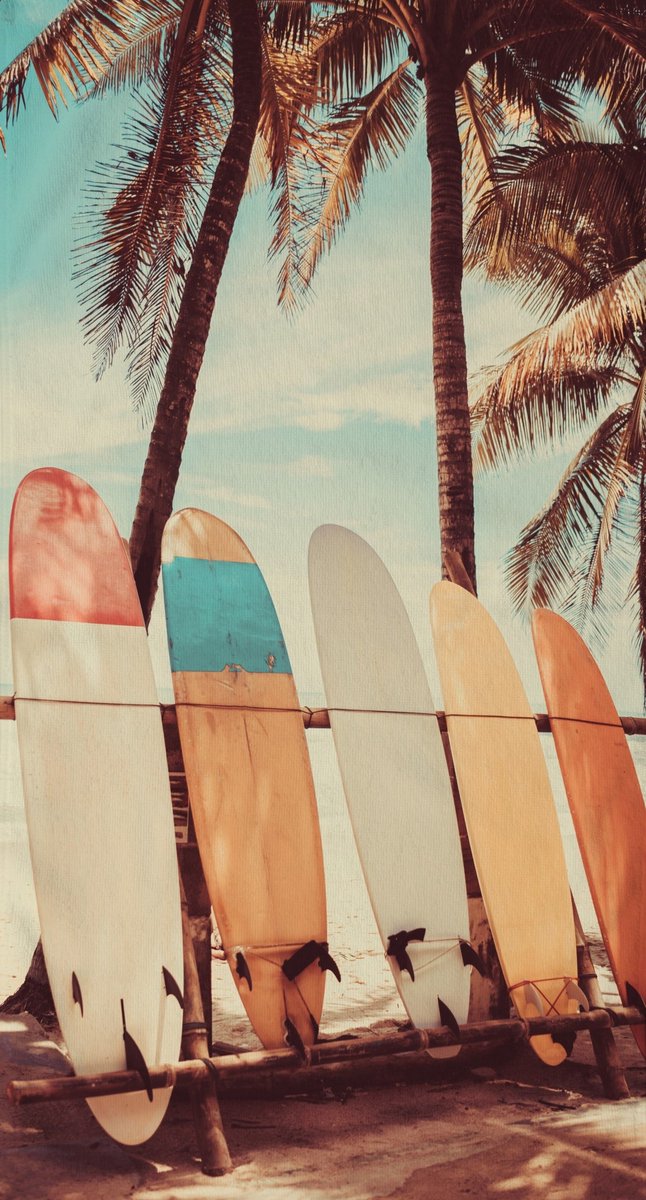 Good Morning Strandlaken "surfboard" - Multi - (100x180 cm) - Microfiber