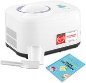 Bol.com TZS First Austria IJsmachine - 1 L - Zelfvriezend met compressor - Roomijsmachine - Ice Cream Maker - Wit aanbieding