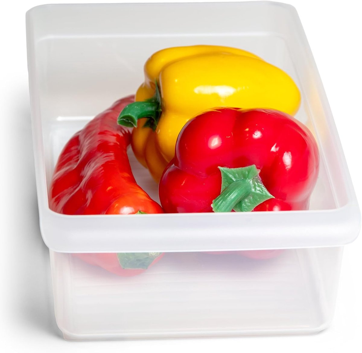 Novaliv koelkastorganizer 30,5 x 7,5 x 16 cm BPA-vrije organisatie Gemaakt in Duitsland Koelkastorganizerset Voedselveilige opbergruimte voor de keuken Huishoudelijk Vaatwasserbestendig Keukenorganisatiesysteem