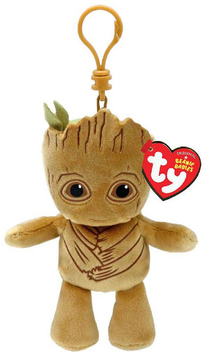 TY Beanie Babies Clip Marvel Knuffel Groot 12 cm
