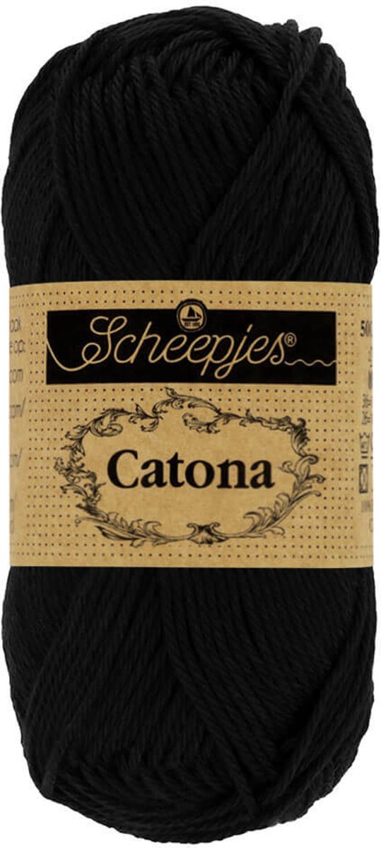 Scheepjes Catona 25gr - 110 Jet Black