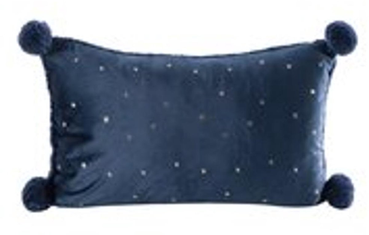 Kerstkussenhoes 106 30 x 50 cm Marineblauw