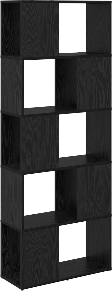 vidaXL - Tv-meubelset - Wandgemonteerd - Zwart - 60 - x - 24 - x - 156 - cm - Bewerkt - ho