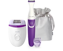 Philips Satinelle Essential Compacte epilator met snoer BRP505/00 en bikinitrimmer