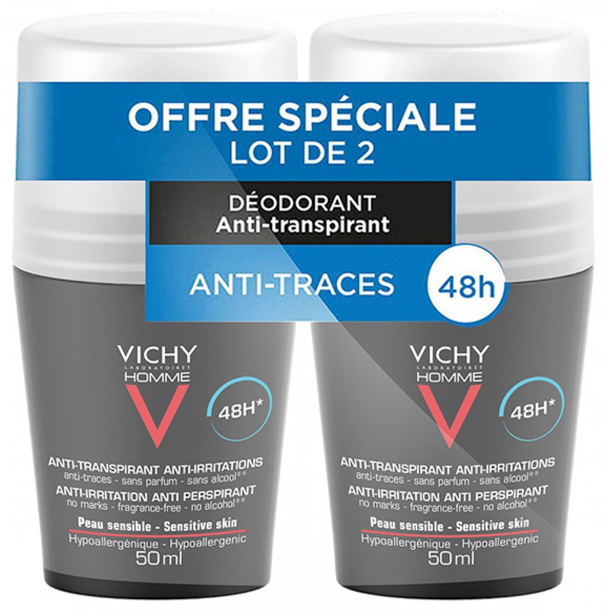 Vichy - Homme 48hr Anti-Perspirant Deodorant 100 Ml