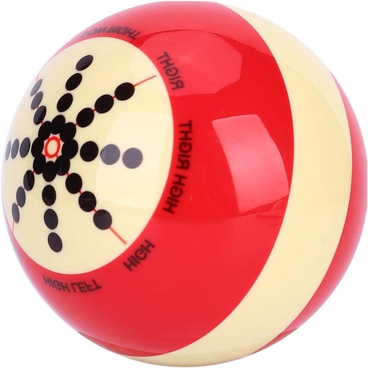 Portable Biljartbal met Standaardlijnen en Stippen - Trainingsassistent voor Beginners