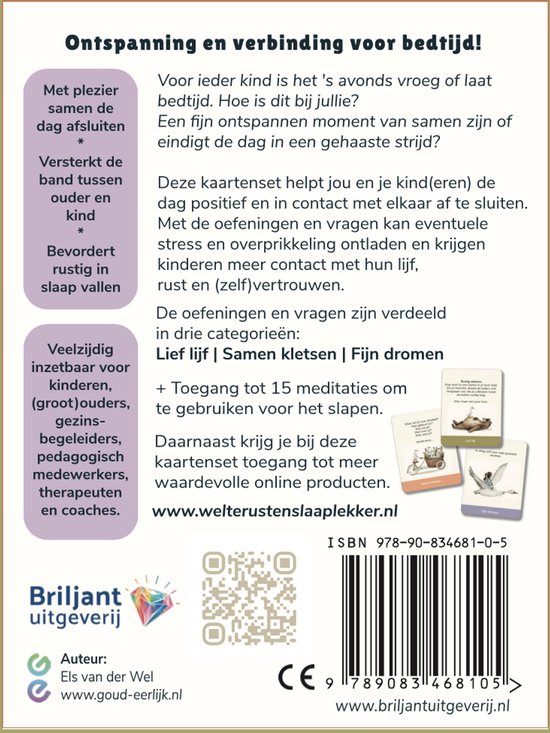 Welterusten, slaap lekker! Kaartenset - Ontspanning voor bedtijd