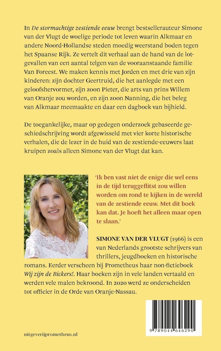 De stormachtige zestiende eeuw - back cover