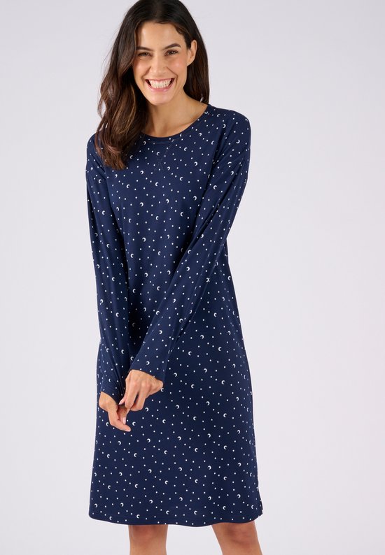 Damart - Chemise de nuit jersey tricot Thermolactyl - Blauw - 38-40 (S)