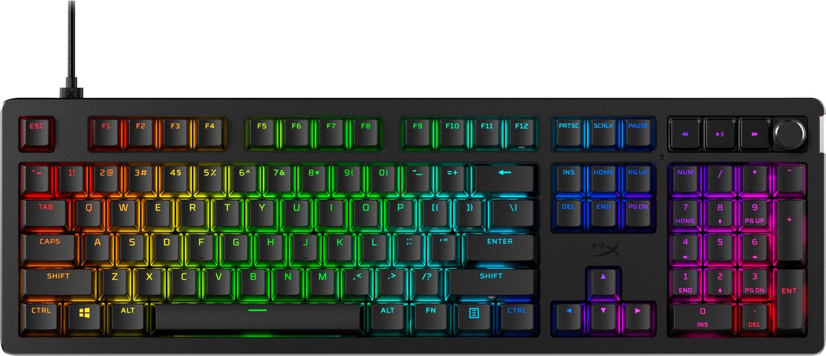 Hyperx Alloy Rise Bedraad Gamingtoetsenbord Zwart