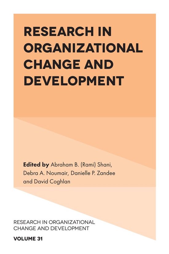 Research in Organizational Change and Development 31 - Resea ... - cover