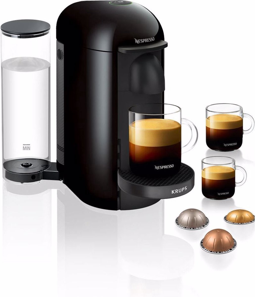 KRUPS Nespresso Vertuo Plus XN9038 Zwart