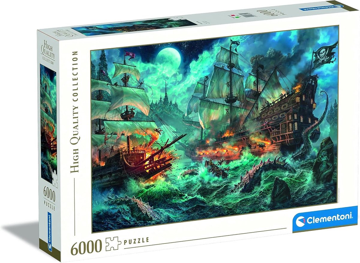 Puzzel voor Volwassenen 6000 Stukjes - Piraten Battle