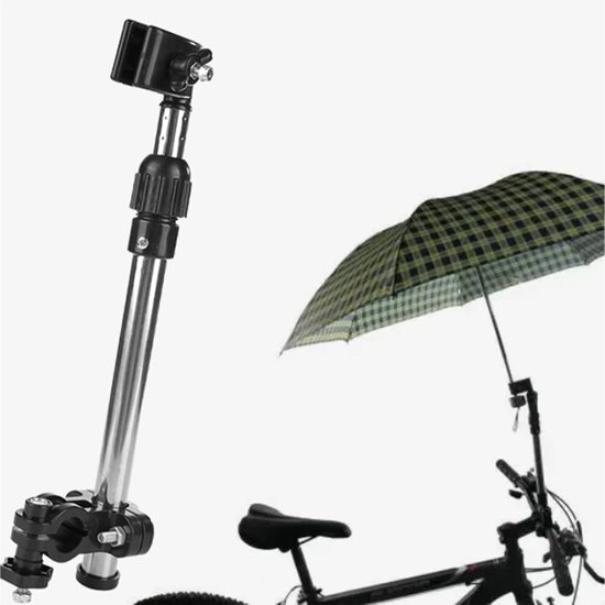 Foto: Verstelbare fiets paraplu stretch mount standhouder voor kinderwagen rolstoelen walker rollator