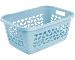 wasmand, luchtdoorlatend decor, 52 l, Jost, Nordic Blue