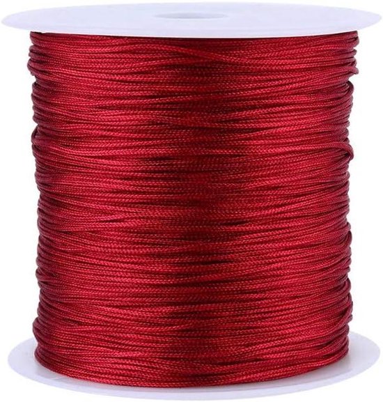 100m X 0.8mm Nylon Cord Chinese Knot Macrame Rattail Cord - Foto 5