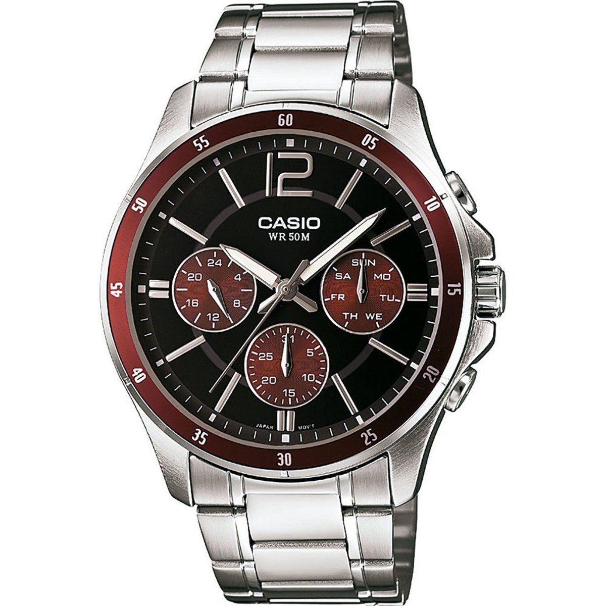 Casio Casio Collection MTP-1374PD-5AVEF Horloge - Staal - Zilverkleurig - Ø 43 mm