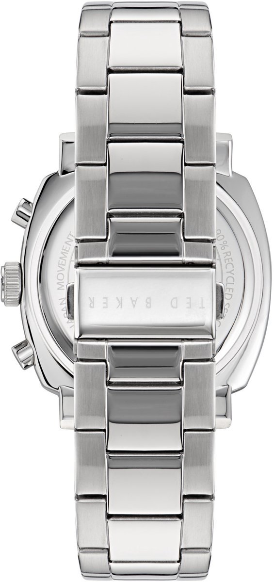 Ted Baker Caine Urban Kwarts Analoog Horloge Zwart Case: 100% Roestvrij Staal | Armband: 100% Roestvrij Staal 44 mm BKPCNS405W0