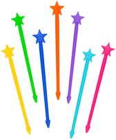 Lunch Punch Stix - Stervormige Kebabprikkers - Regenboog (7-pack)