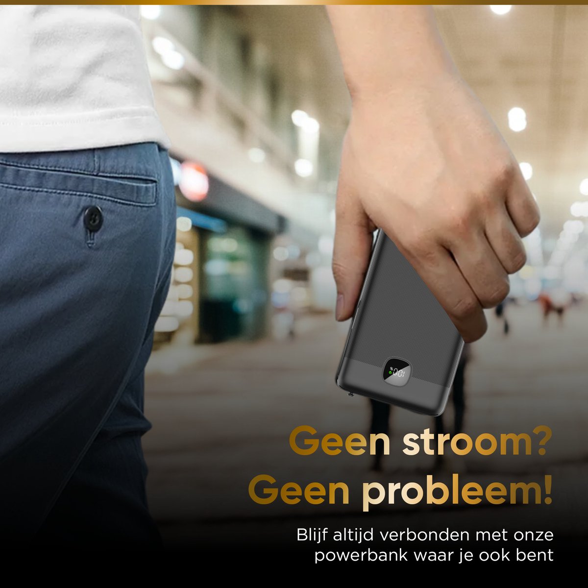 Golden Sound Volt Powerbank 30.000 mAh Zwart 22,5W - afbeelding 3