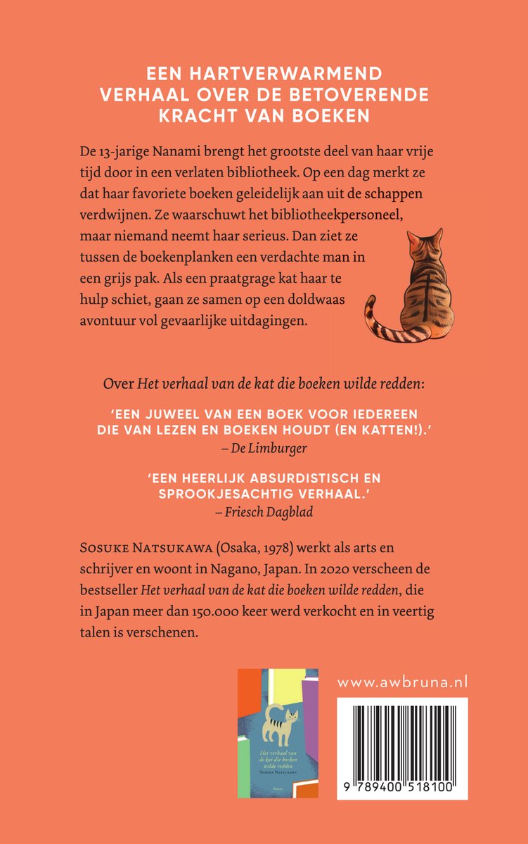 De kat die een bibliotheek ging redden - back cover