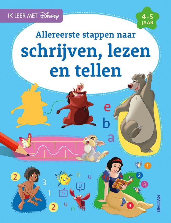 Disney - Allereerste stappen naar schrijven, lezen en tellen 4-5 jaar