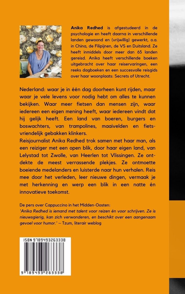 Cappuccino in Nederland - reisverhaal Holland - back cover