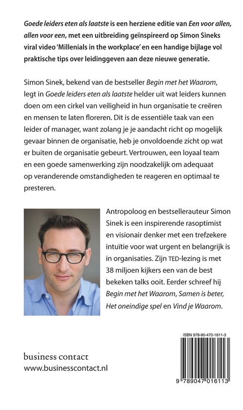 Business Bibliotheek - Goede leiders eten als laatste