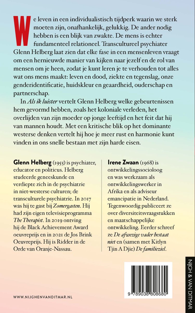 Als ik luister - back cover