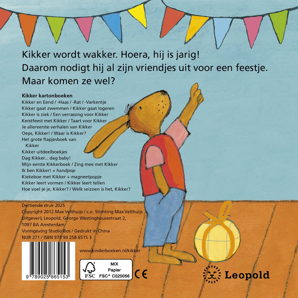 Kikker is jarig - back cover