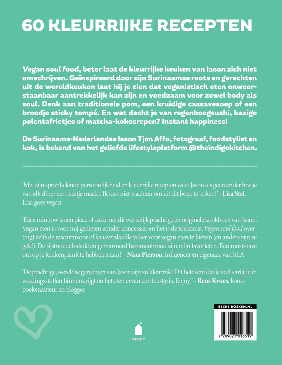 Vegan soul food - back cover
