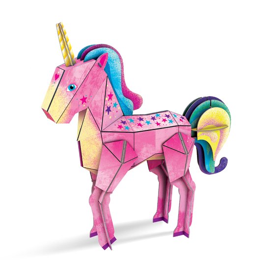 Boek + 3D-puzzel - Unicorn